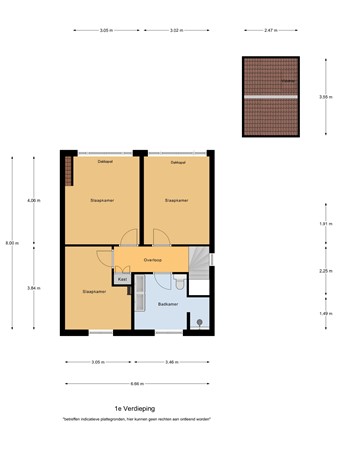 Floorplan - Dr. A. Zijlmansstraat 70, 5531 GH Bladel