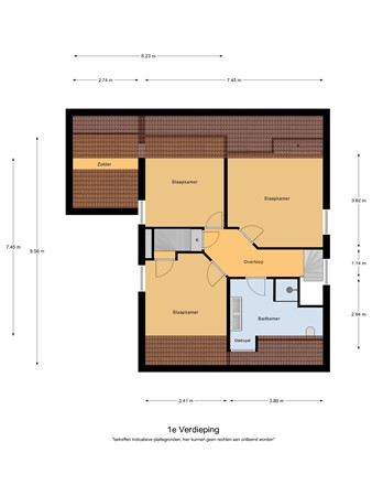 Floorplan - De Vijzel 4, 5527 BX Hapert