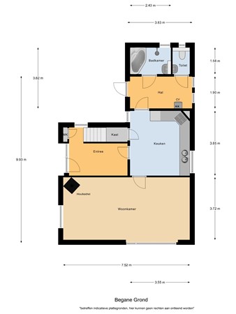 Floorplan - De Brouwerstraat 7, 5528 AR Hoogeloon