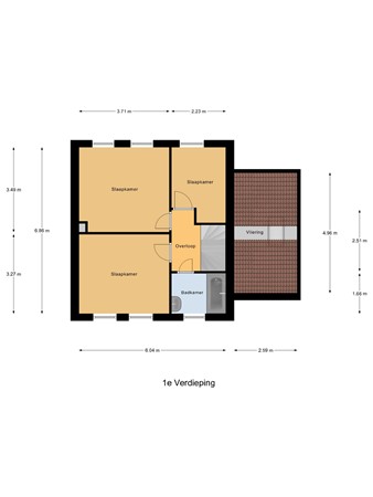 Floorplan - Hoogeind 47, 5575 BD Luyksgestel
