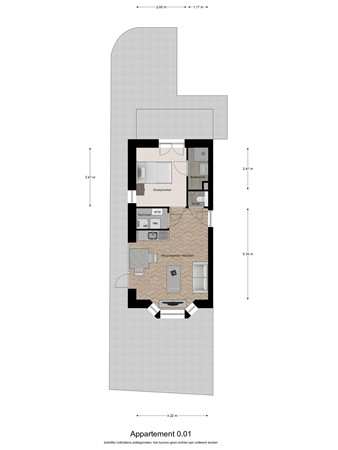 Floorplan - Doornboomstraat 5, 5091 CA Oost West en Middelbeers