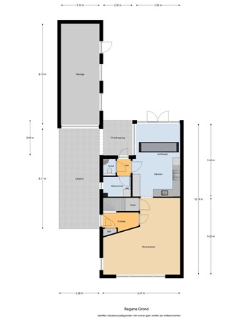Floorplan - Kerkweg 5A, 5096 BK Hulsel