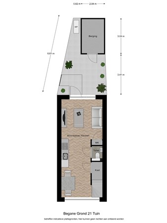 Floorplan - Doornboomstraat 5G, 5091 CA Oost West en Middelbeers