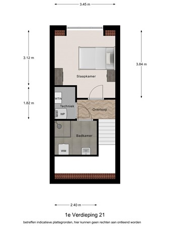 Floorplan - Doornboomstraat 5G, 5091 CA Oost West en Middelbeers