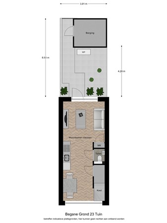 Floorplan - Doornboomstraat 5G, 5091 CA Oost West en Middelbeers