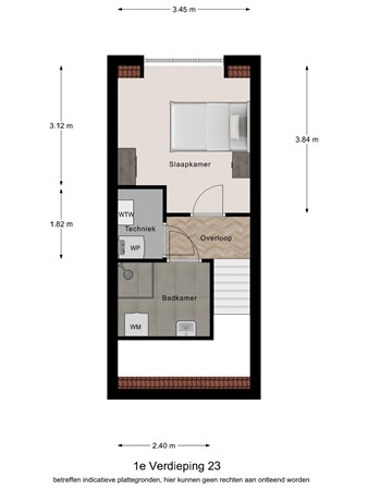 Floorplan - Doornboomstraat 5G, 5091 CA Oost West en Middelbeers