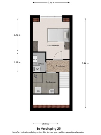 Floorplan - Doornboomstraat 5G, 5091 CA Oost West en Middelbeers