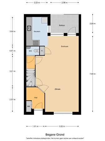 Floorplan - Sniederslaan 59a, 5531 EH Bladel