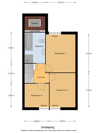 Floorplan - Sniederslaan 59a, 5531 EH Bladel