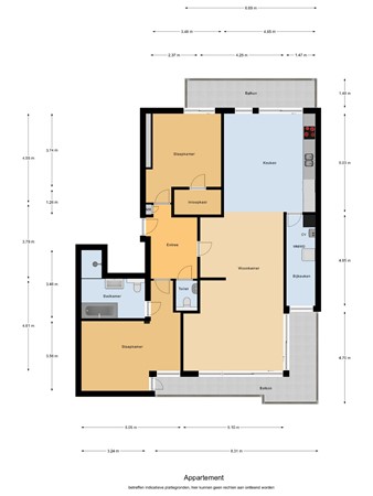 Floorplan - Sniederslaan 5C, 5531 EG Bladel