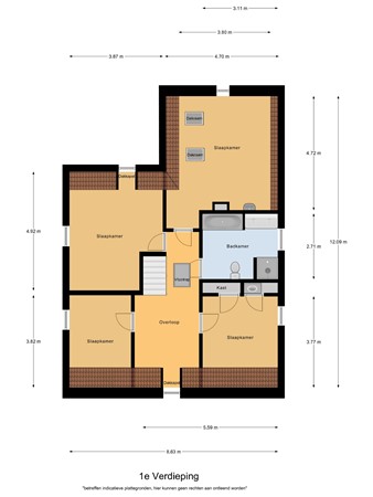 Floorplan - Willibrorduslaan 80, 5521 KD Eersel