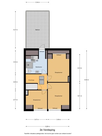 Floorplan - Schootsestraat 124, 5616 RG Eindhoven