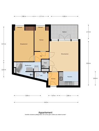 Floorplan - Oude Provincialeweg 13K, 5527 BM Hapert