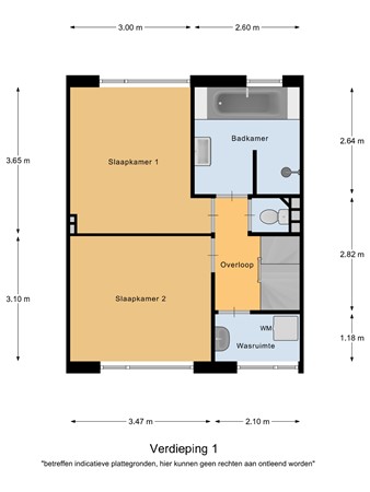 Floorplan - Prins Clausstraat 16, 5531 JH Bladel