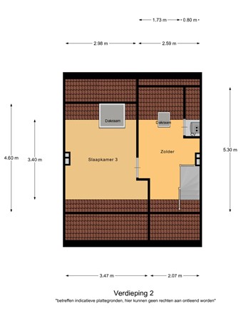 Floorplan - Prins Clausstraat 16, 5531 JH Bladel