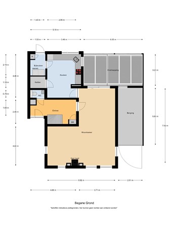 Floorplan - P.G. Ballingslaan 3, 5531 XE Bladel