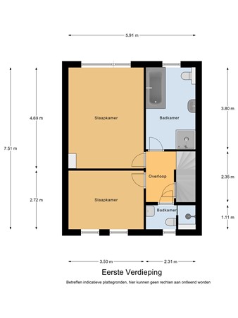 Floorplan - Koningin Julianastraat 44, 5571 GE Bergeijk