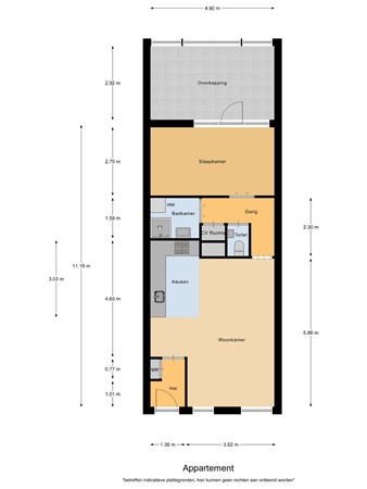 Floorplan - Marktstraat 2A, 5531 AT Bladel