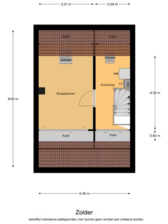 Floorplan - De Elders 35, 5087 AM Diessen