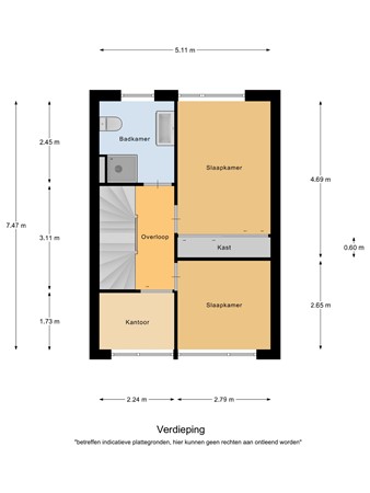 Floorplan - Molenakker 32, 5541 WD Reusel