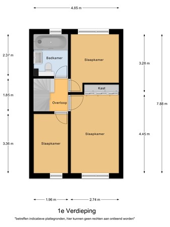 Floorplan - Atrechtlaan 20, 5627 PG Eindhoven