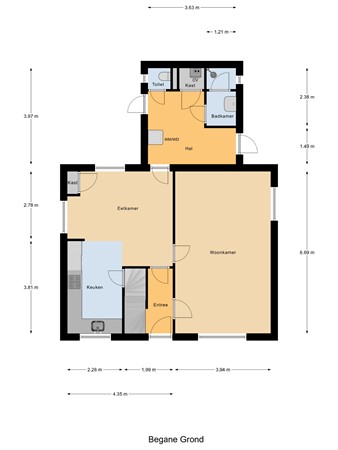 Floorplan - Hoogstraat 8, 5521 NK Eersel