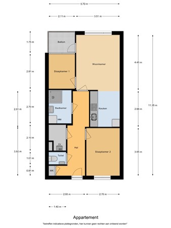 Floorplan - Vuursteen 53, 5521 WB Eersel