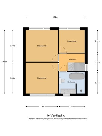Floorplan - Burgemeester Magneestraat 8, 5575 BB Luyksgestel