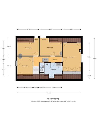 Floorplan - Wilhelminalaan 39, 5541 CS Reusel