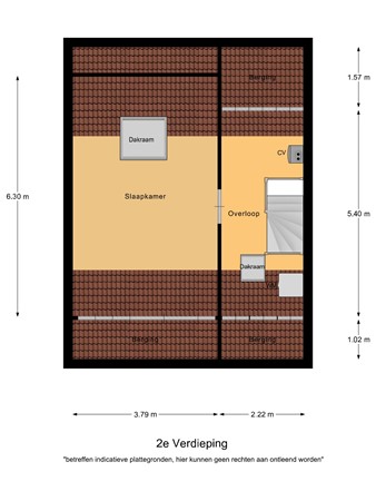 Floorplan - Bilderdijklaan 34, 5531 TZ Bladel