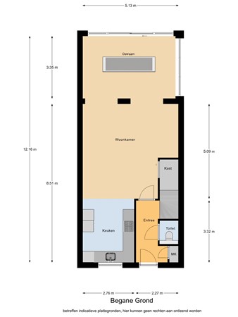 Floorplan - Zittardsestraat 61, 5507 LV Veldhoven