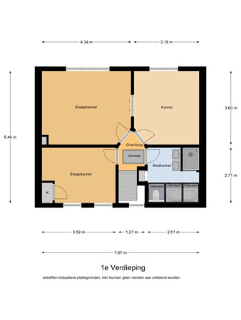 Floorplan - Beukenlaan 39, 5541 VK Reusel