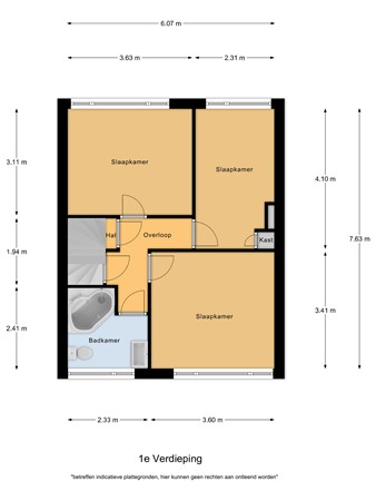 Floorplan - De Gaspeldoorn 6, 5531 CH Bladel