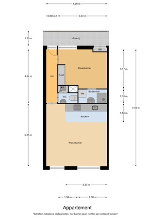 Floorplan - Marktstraat 2D, 5531 AT Bladel