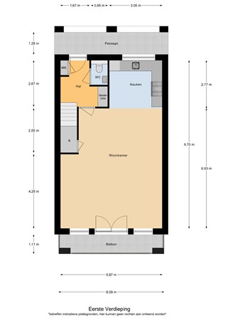 Floorplan - Bakkerstraat 2a, 5541 VC Reusel