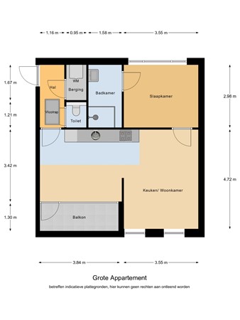 Floorplan - Oude Provincialeweg 54B, 5527 BR Hapert