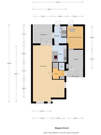 Floorplan - De Groten Ekker 12, 5531 DW Bladel