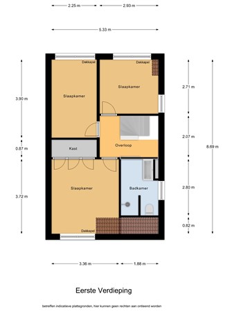 Floorplan - De Groten Ekker 12, 5531 DW Bladel