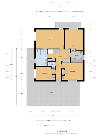 Floorplan - Dennenlaan 4, 5553 CV Valkenswaard