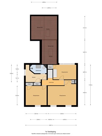 Floorplan - Wolverstraat 30A, 5525 AS Duizel