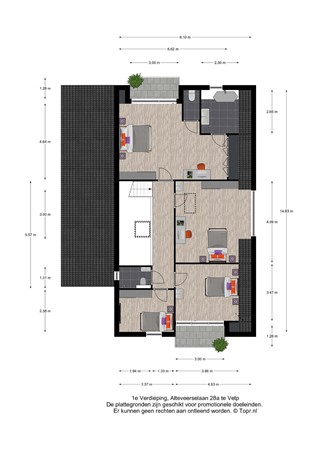 Floorplan - Alteveerselaan 28a, 6881 AW Velp
