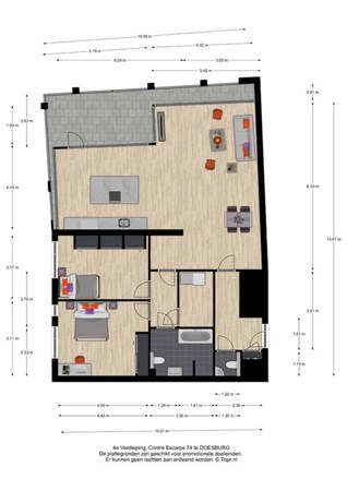 Floorplan - Contre Escarpe 74, 6981 BW Doesburg