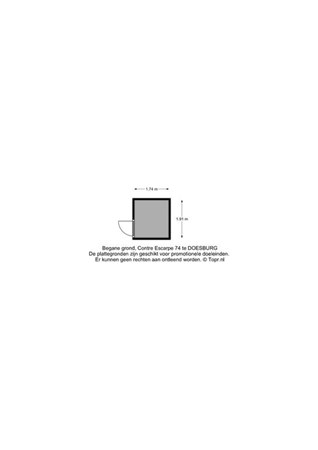 Floorplan - Contre Escarpe 74, 6981 BW Doesburg