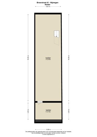 Floorplan - Broerstraat 41, 6511 KL Nijmegen