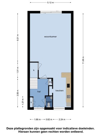 Floorplan - Anthonius de Bruijnhof 21, 3151 ME Hoek van Holland