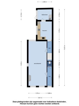 Floorplan - De Ruyterstraat 23, 3151 TJ Hoek van Holland