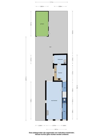 Floorplan - De Ruyterstraat 23, 3151 TJ Hoek van Holland