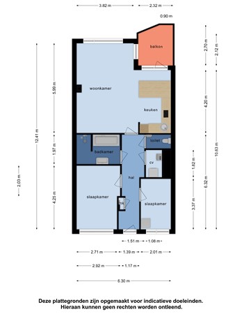 Floorplan - Schoolstraat 18c, 3151 AZ Hoek van Holland