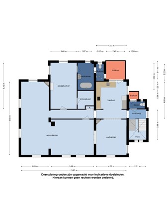 Floorplan - Prins Hendrikstraat 187A, 3151 AG Hoek van Holland