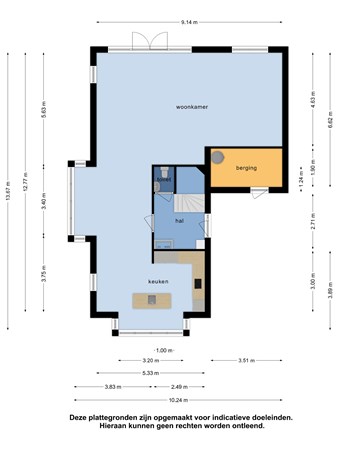 Floorplan - Dokter Kniplaan 71, 3151 MA Hoek van Holland